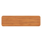 Console noire / marron / naturelle avec base en U et coins arrondis