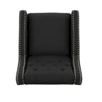 Fauteuil inclinable à dossier basculant en tissu marron / gris foncé / sarcelle, une place