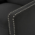 Fauteuil inclinable à dossier basculant en tissu marron / gris foncé / sarcelle, une place