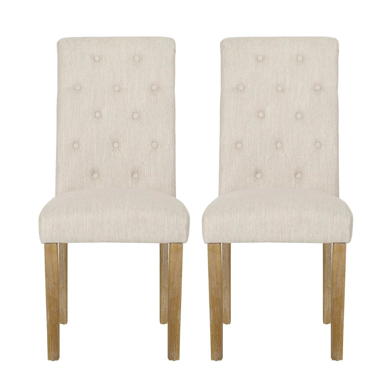 Chaise de salle à manger rembourrée Aruda (lot de 2) par Christopher Knight Home