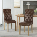 Chaise de salle à manger rembourrée Aruda (lot de 2) par Christopher Knight Home