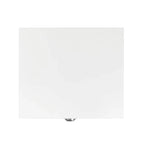 Table de chevet en similicuir blanc/noir avec tiroir, lot de 2