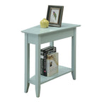 Table d'appoint d'angle triangulaire multicolore avec étagère, pour 1