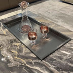 Table basse carrée en pierre frittée, style moderne, pour 1