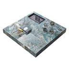 Table basse carrée en pierre frittée, style moderne, pour 1