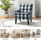 Fauteuil de style campagnard multicolore avec garniture cloutée, 1 place