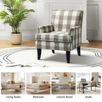 Fauteuil de style campagnard multicolore avec garniture cloutée, 1 place