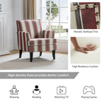 Fauteuil de style campagnard multicolore avec garniture cloutée, 1 place