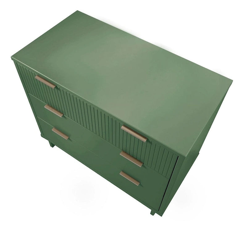 Commode moderne à 3 tiroirs noire/blanche/grise/verte/bleue pour chambre à coucher
