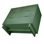Commode moderne à 3 tiroirs noire/blanche/grise/verte/bleue pour chambre à coucher