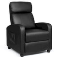Fauteuil inclinable massant, une place, noir/marron/gris