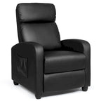 Fauteuil inclinable massant, une place, noir/marron/gris