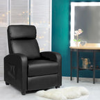 Fauteuil inclinable massant, une place, noir/marron/gris