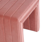 Ottoman carré touffeté capitonné – Boucle / Velours / Similicuir, 1 place