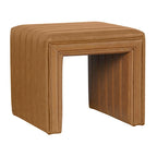 Ottoman carré touffeté capitonné – Boucle / Velours / Similicuir, 1 place