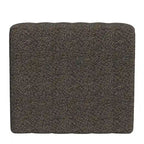 Ottoman carré touffeté capitonné – Boucle / Velours / Similicuir, 1 place