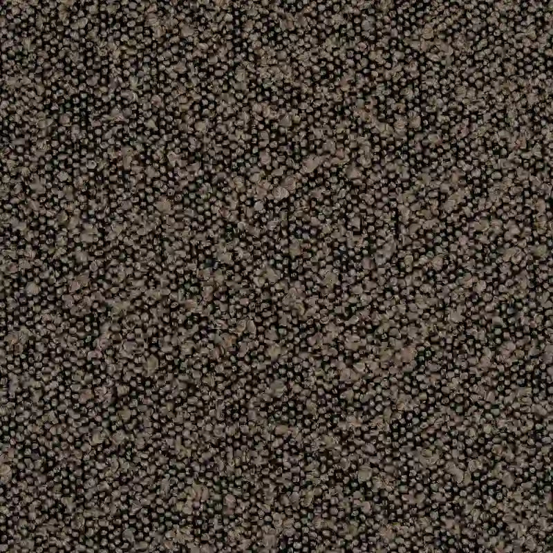 Ottoman carré touffeté capitonné – Boucle / Velours / Similicuir, 1 place