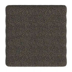 Ottoman carré touffeté capitonné – Boucle / Velours / Similicuir, 1 place