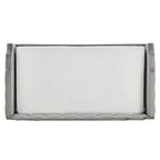 Lit de repos capitonné en velours gris avec lit gigogne – Jumeau, 1 à 2 couchages