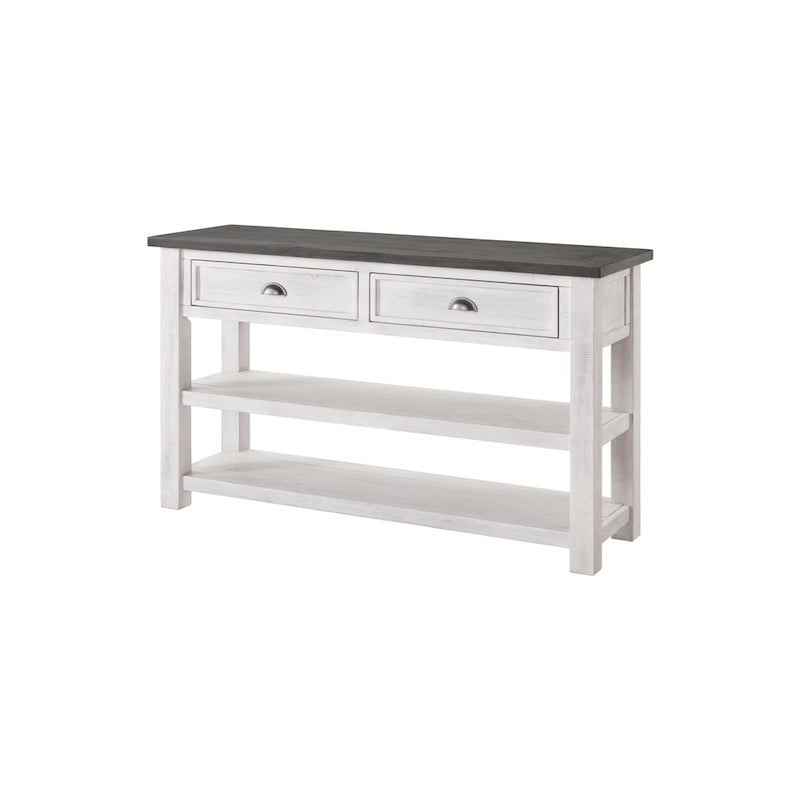 Table console de canapé à 2 tiroirs, multicolore, pour 1