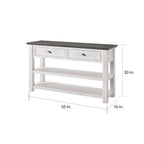 Table console de canapé à 2 tiroirs, multicolore, pour 1