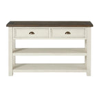 Table console de canapé à 2 tiroirs, multicolore, pour 1