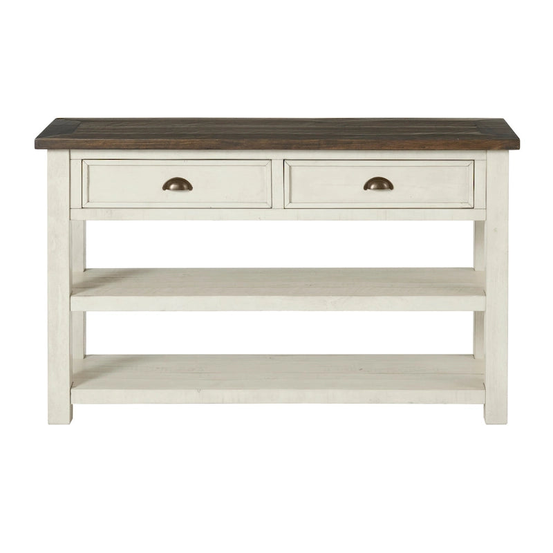 Table console de canapé à 2 tiroirs, multicolore, pour 1