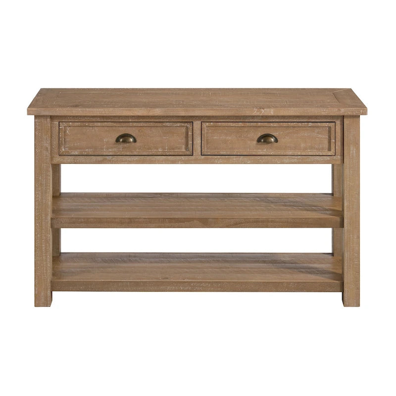 Table console de canapé à 2 tiroirs, multicolore, pour 1