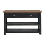 Table console de canapé à 2 tiroirs, multicolore, pour 1