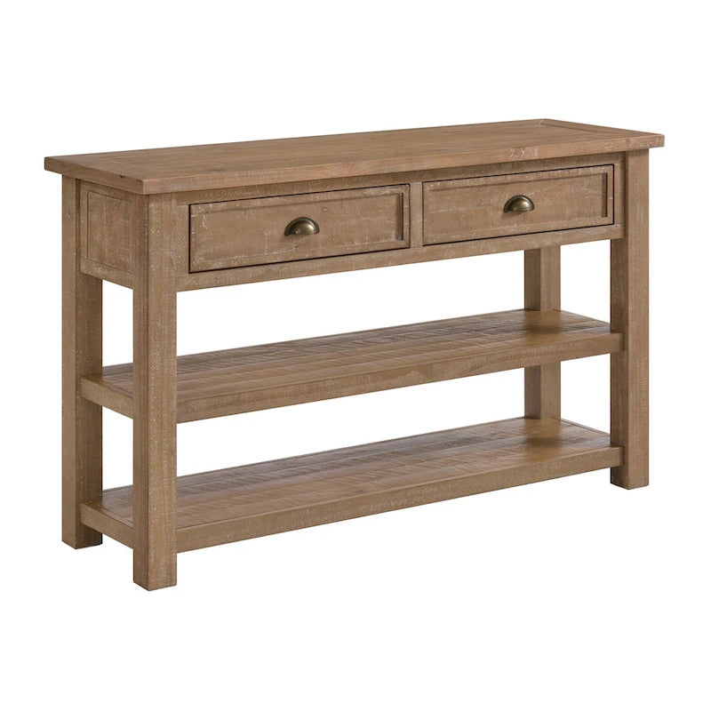 Table console de canapé à 2 tiroirs, multicolore, pour 1