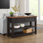 Table console de canapé à 2 tiroirs, multicolore, pour 1