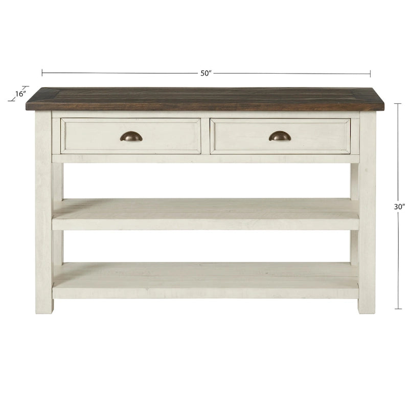 Table console de canapé à 2 tiroirs, multicolore, pour 1