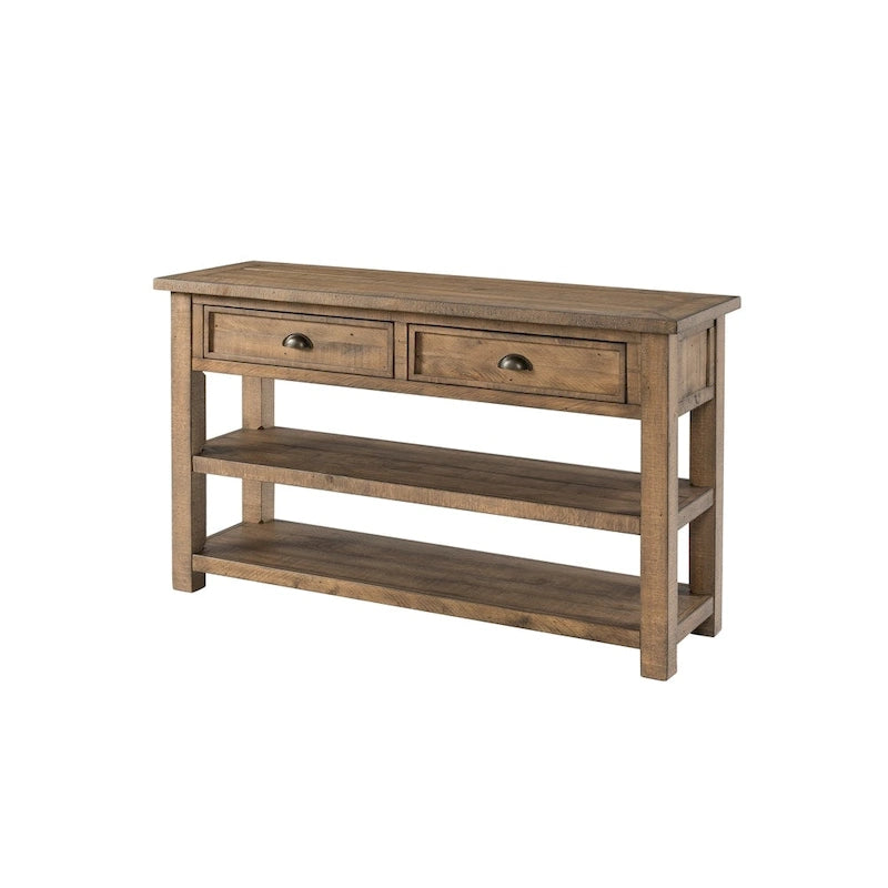 Table console de canapé à 2 tiroirs, multicolore, pour 1