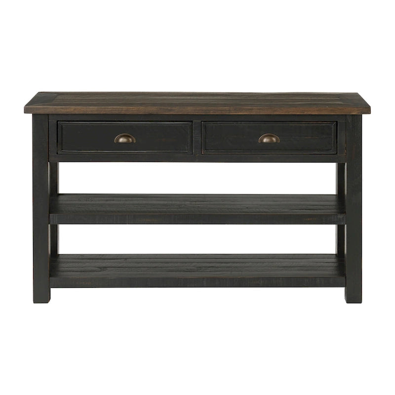Table console de canapé à 2 tiroirs, multicolore, pour 1