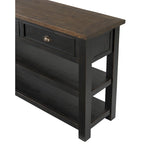 Table console de canapé à 2 tiroirs, multicolore, pour 1