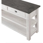 Table console de canapé à 2 tiroirs, multicolore, pour 1