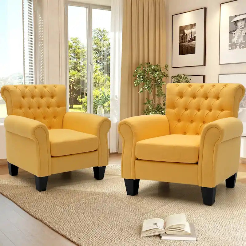 Fauteuil d'appoint capitonné multicolore, 1 ou 2 places