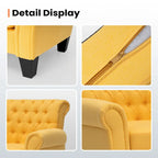 Fauteuil d'appoint capitonné multicolore, 1 ou 2 places