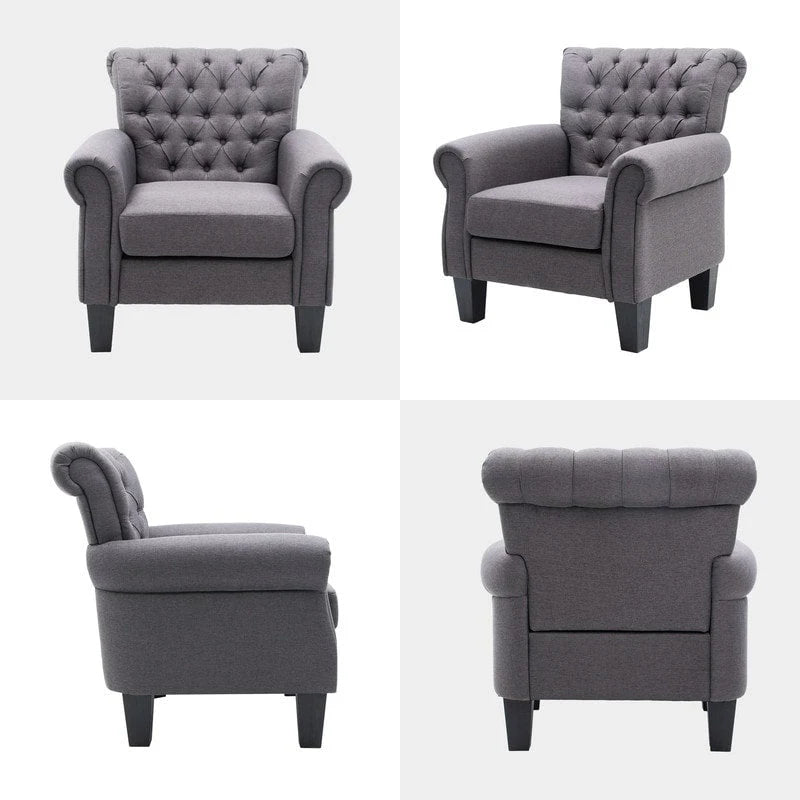 Fauteuil d'appoint capitonné multicolore, 1 ou 2 places