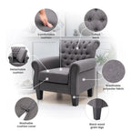Fauteuil d'appoint capitonné multicolore, 1 ou 2 places
