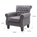 Fauteuil d'appoint capitonné multicolore, 1 ou 2 places