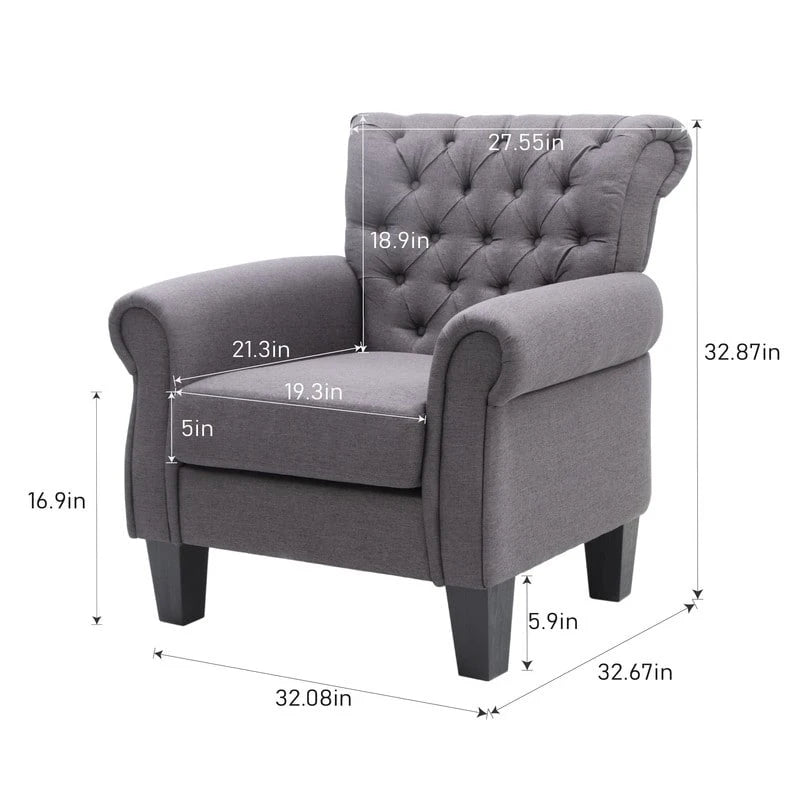 Fauteuil d'appoint capitonné multicolore, 1 ou 2 places