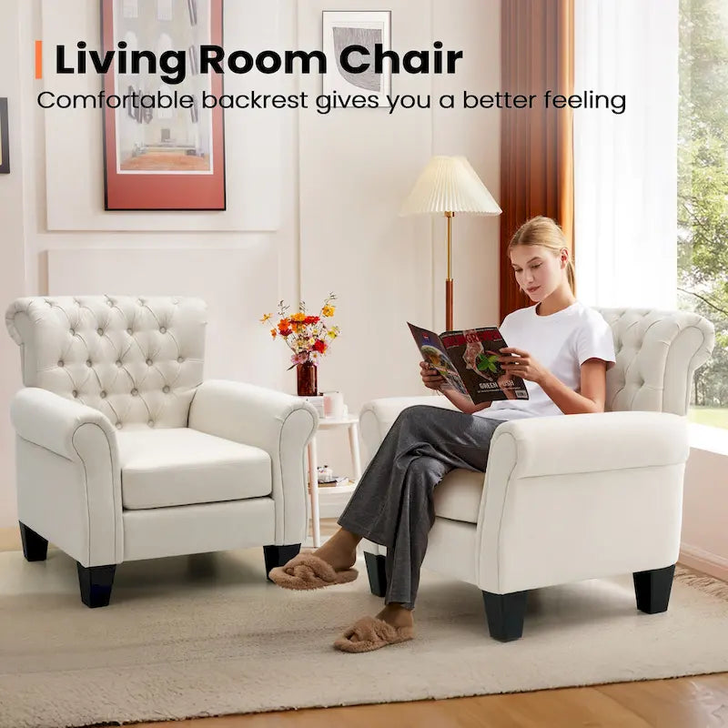Fauteuil d'appoint capitonné multicolore, 1 ou 2 places