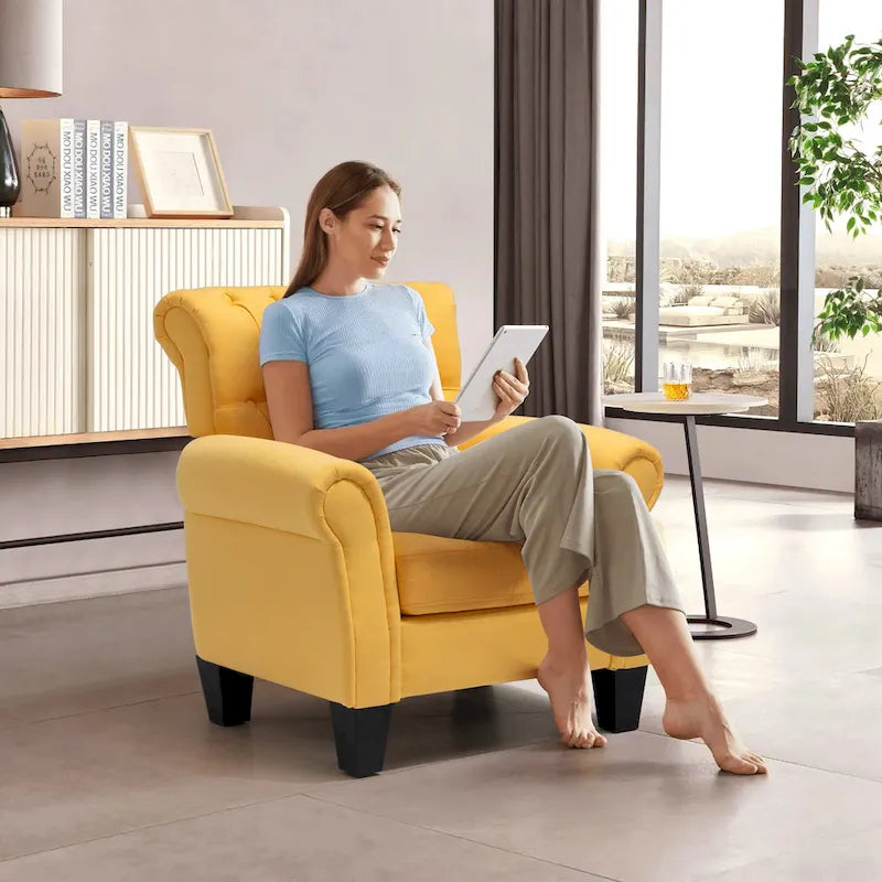 Fauteuil d'appoint capitonné multicolore, 1 ou 2 places