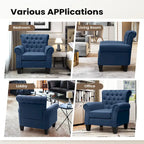 Fauteuil d'appoint capitonné multicolore, 1 ou 2 places