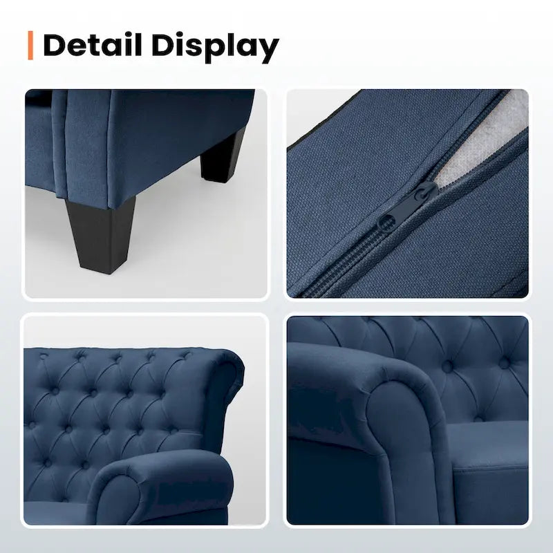 Fauteuil d'appoint capitonné multicolore, 1 ou 2 places