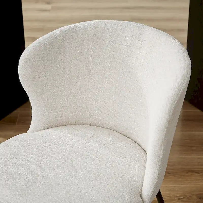 Chaise de salle à manger sans accoudoirs Vert/Beige/Gris/Bleu foncé/Blanc cassé/Marron, style moderne, lot de 2
