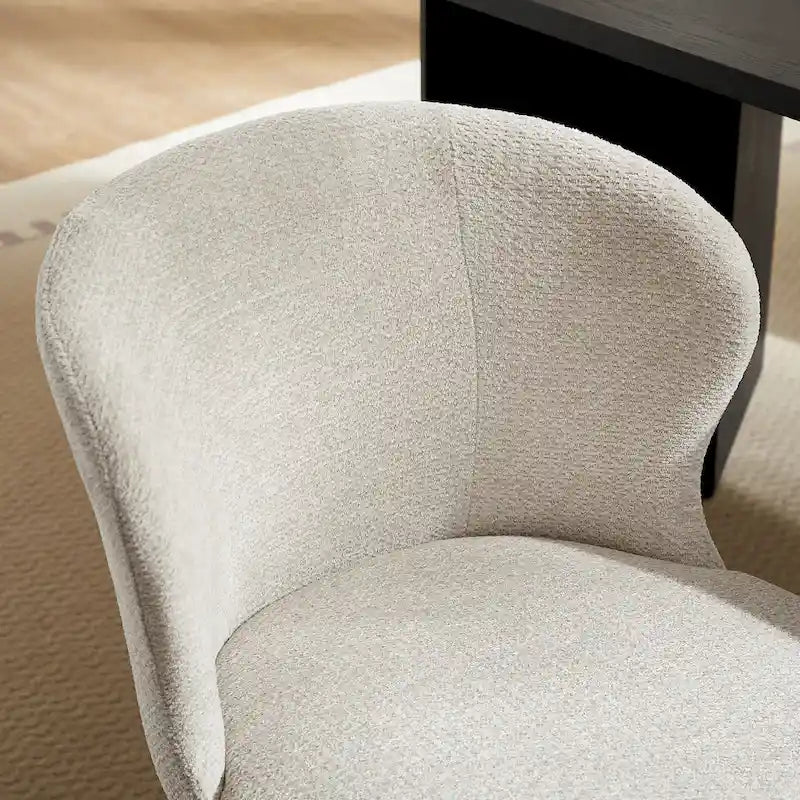 Chaise de salle à manger sans accoudoirs Vert/Beige/Gris/Bleu foncé/Blanc cassé/Marron, style moderne, lot de 2