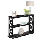 Console avec 2 étagères X-Panel Espresso / Driftwood Blanc / Noir