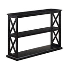 Console avec 2 étagères X-Panel Espresso / Driftwood Blanc / Noir